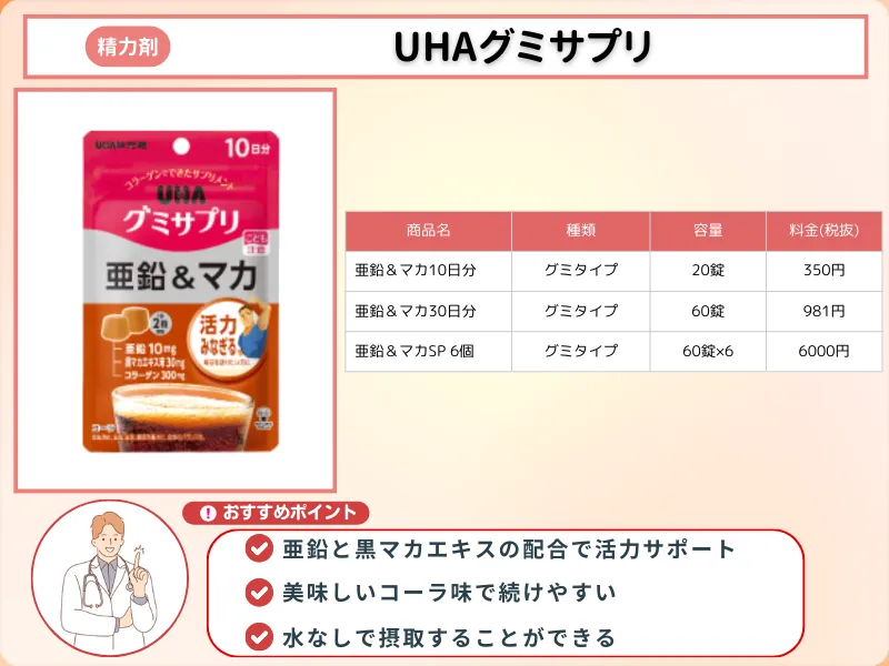 精力剤_おすすめ_UHAグミサプリ